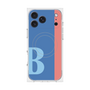 プレミアムスクエアケース with MagSafe［ オリジナル - initial color line - B blue ］