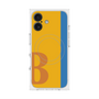 プレミアムスクエアケース with MagSafe［ オリジナル - initial color line - B orange ］