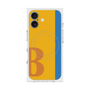 プレミアムスクエアケース with MagSafe［ オリジナル - initial color line - B orange ］