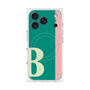 プレミアムスクエアケース with MagSafe［ オリジナル - initial color line - B green ］