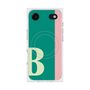 プレミアムスクエアケース with MagSafe［ オリジナル - initial color line - B green ］