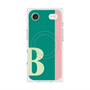 プレミアムスクエアケース with MagSafe［ オリジナル - initial color line - B green ］