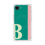 プレミアムスクエアケース with MagSafe［ オリジナル - initial color line - B green ］
