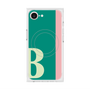 プレミアムスクエアケース with MagSafe［ オリジナル - initial color line - B green ］