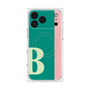プレミアムスクエアケース with MagSafe［ オリジナル - initial color line - B green ］