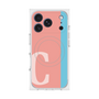 プレミアムスクエアケース with MagSafe［ オリジナル - initial color line - C pink ］