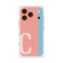 プレミアムスクエアケース with MagSafe［ オリジナル - initial color line - C pink ］