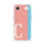 プレミアムスクエアケース with MagSafe［ オリジナル - initial color line - C pink ］