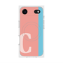 プレミアムスクエアケース with MagSafe［ オリジナル - initial color line - C pink ］