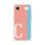 プレミアムスクエアケース with MagSafe［ オリジナル - initial color line - C pink ］