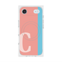 プレミアムスクエアケース with MagSafe［ オリジナル - initial color line - C pink ］