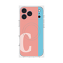 プレミアムスクエアケース with MagSafe［ オリジナル - initial color line - C pink ］