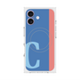 プレミアムスクエアケース with MagSafe［ オリジナル - initial color line - C blue ］