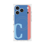 プレミアムスクエアケース with MagSafe［ オリジナル - initial color line - C blue ］