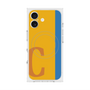 プレミアムスクエアケース with MagSafe［ オリジナル - initial color line - C orange ］