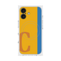 プレミアムスクエアケース with MagSafe［ オリジナル - initial color line - C orange ］