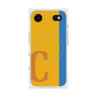 プレミアムスクエアケース with MagSafe［ オリジナル - initial color line - C orange ］