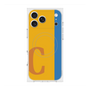 プレミアムスクエアケース with MagSafe［ オリジナル - initial color line - C orange ］