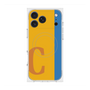 プレミアムスクエアケース with MagSafe［ オリジナル - initial color line - C orange ］