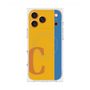 プレミアムスクエアケース with MagSafe［ オリジナル - initial color line - C orange ］
