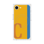 プレミアムスクエアケース with MagSafe［ オリジナル - initial color line - C orange ］