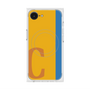 プレミアムスクエアケース with MagSafe［ オリジナル - initial color line - C orange ］