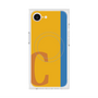 プレミアムスクエアケース with MagSafe［ オリジナル - initial color line - C orange ］