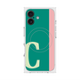 プレミアムスクエアケース with MagSafe［ オリジナル - initial color line - C green ］