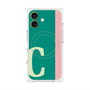 プレミアムスクエアケース with MagSafe［ オリジナル - initial color line - C green ］
