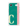 プレミアムスクエアケース with MagSafe［ オリジナル - initial color line - C green ］