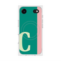 プレミアムスクエアケース with MagSafe［ オリジナル - initial color line - C green ］