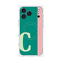 プレミアムスクエアケース with MagSafe［ オリジナル - initial color line - C green ］