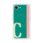 プレミアムスクエアケース with MagSafe［ オリジナル - initial color line - C green ］
