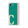 プレミアムスクエアケース with MagSafe［ オリジナル - initial color line - C green ］