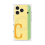 プレミアムスクエアケース with MagSafe［ オリジナル - initial color line - C yellow ］
