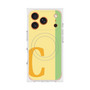 プレミアムスクエアケース with MagSafe［ オリジナル - initial color line - C yellow ］