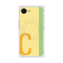 プレミアムスクエアケース with MagSafe［ オリジナル - initial color line - C yellow ］
