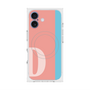 プレミアムスクエアケース with MagSafe［ オリジナル - initial color line - D pink ］