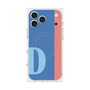 プレミアムスクエアケース with MagSafe［ オリジナル - initial color line - D blue ］