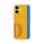 プレミアムスクエアケース with MagSafe［ オリジナル - initial color line - D orange ］