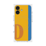 プレミアムスクエアケース with MagSafe［ オリジナル - initial color line - D orange ］