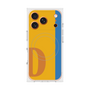 プレミアムスクエアケース with MagSafe［ オリジナル - initial color line - D orange ］