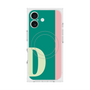 プレミアムスクエアケース with MagSafe［ オリジナル - initial color line - D green ］