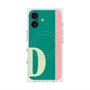 プレミアムスクエアケース with MagSafe［ オリジナル - initial color line - D green ］