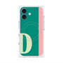 プレミアムスクエアケース with MagSafe［ オリジナル - initial color line - D green ］