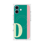 プレミアムスクエアケース with MagSafe［ オリジナル - initial color line - D green ］