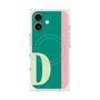 プレミアムスクエアケース with MagSafe［ オリジナル - initial color line - D green ］