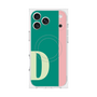 プレミアムスクエアケース with MagSafe［ オリジナル - initial color line - D green ］