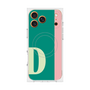 プレミアムスクエアケース with MagSafe［ オリジナル - initial color line - D green ］