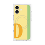 プレミアムスクエアケース with MagSafe［ オリジナル - initial color line - D yellow ］